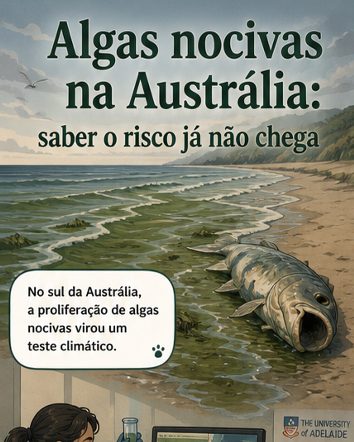 Proliferação de algas expõe falha na gestão climática
