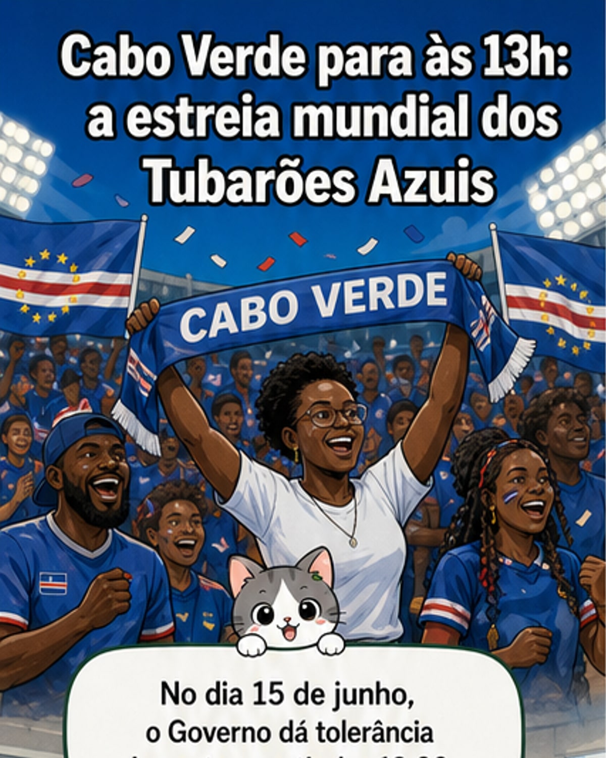 Cabo Verde declara feriado para apoiar seleção