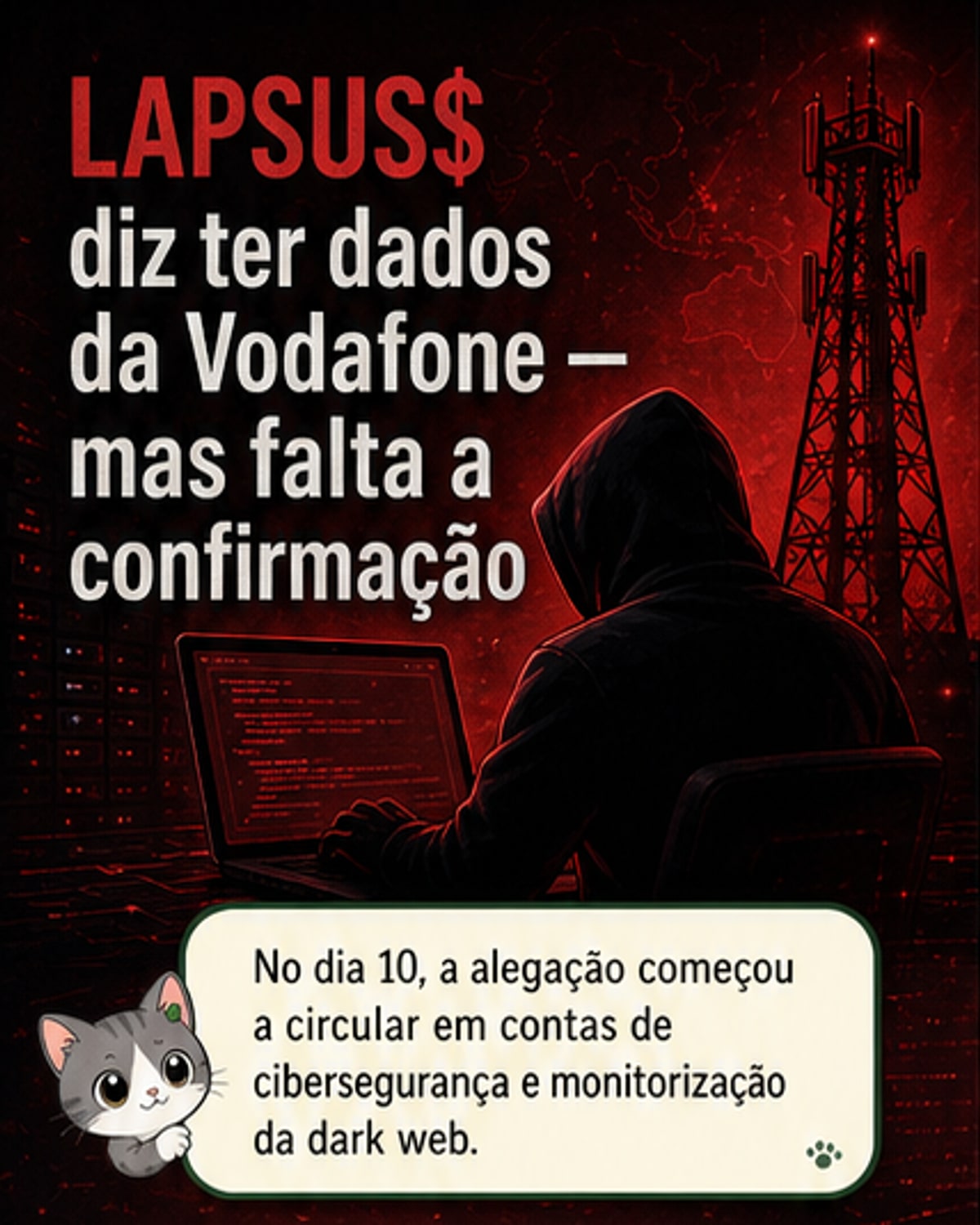 LAPSUS$ alega fuga de dados da Vodafone