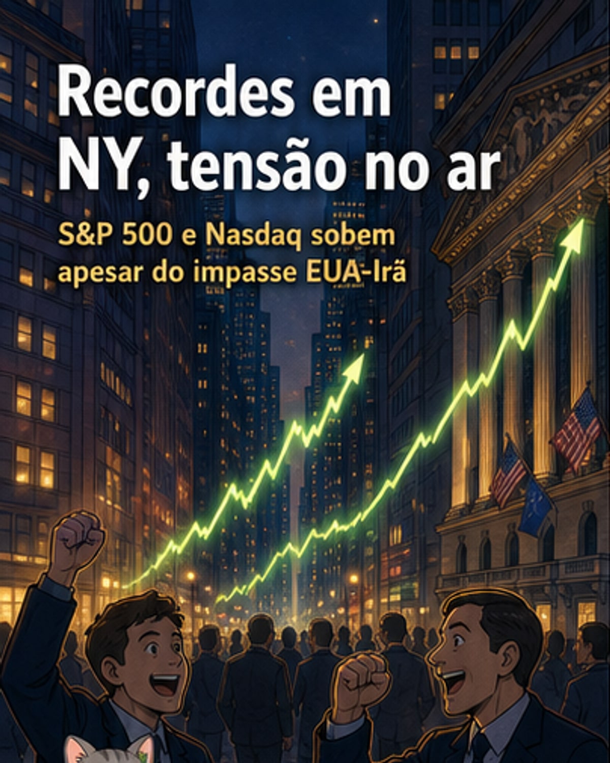 Bolsas de NY fecham em alta