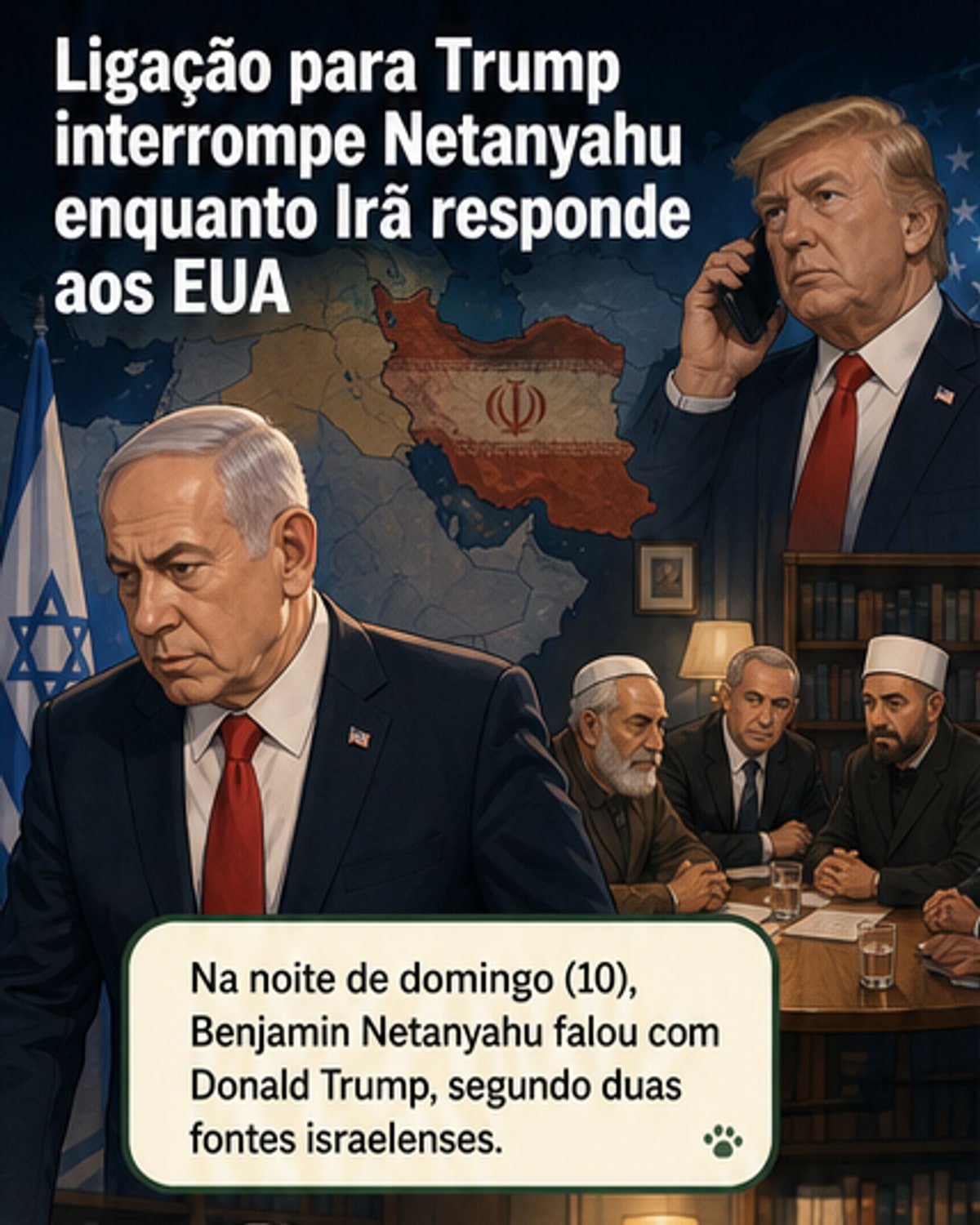 Netanyahu fala com Trump no domingo