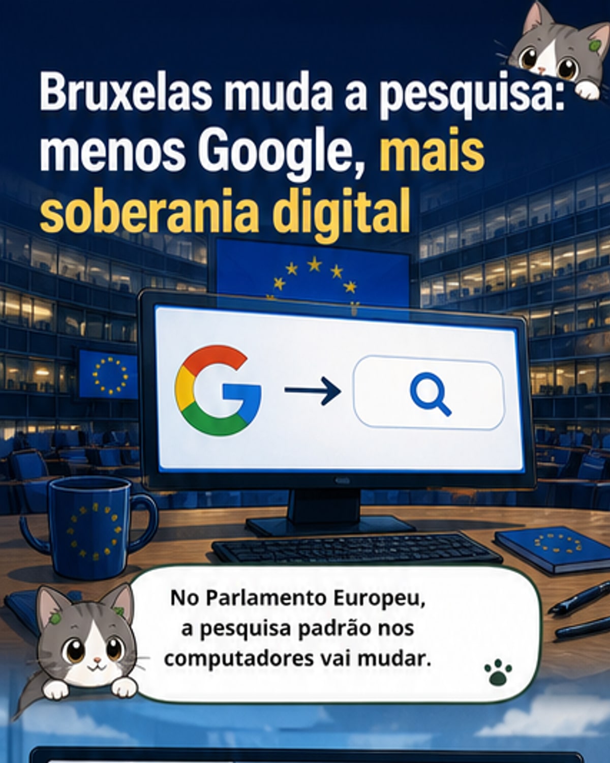 Parlamento Europeu troca Google por Qwant