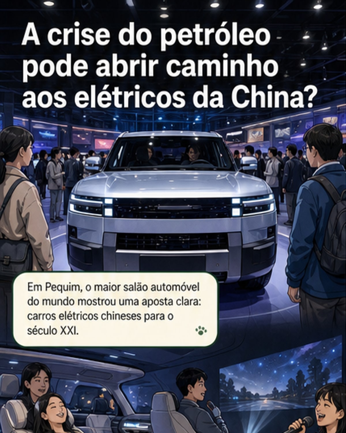 China acelera com carros elétricos