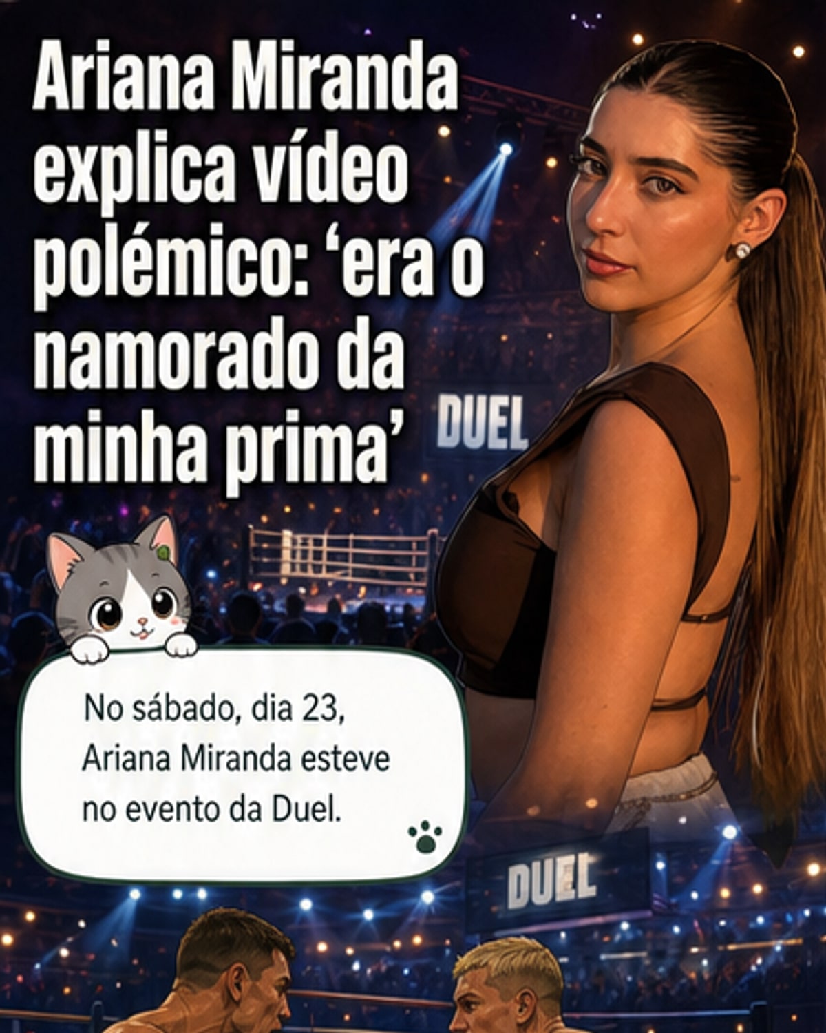 Ariana Miranda responde a rumores após evento polémico