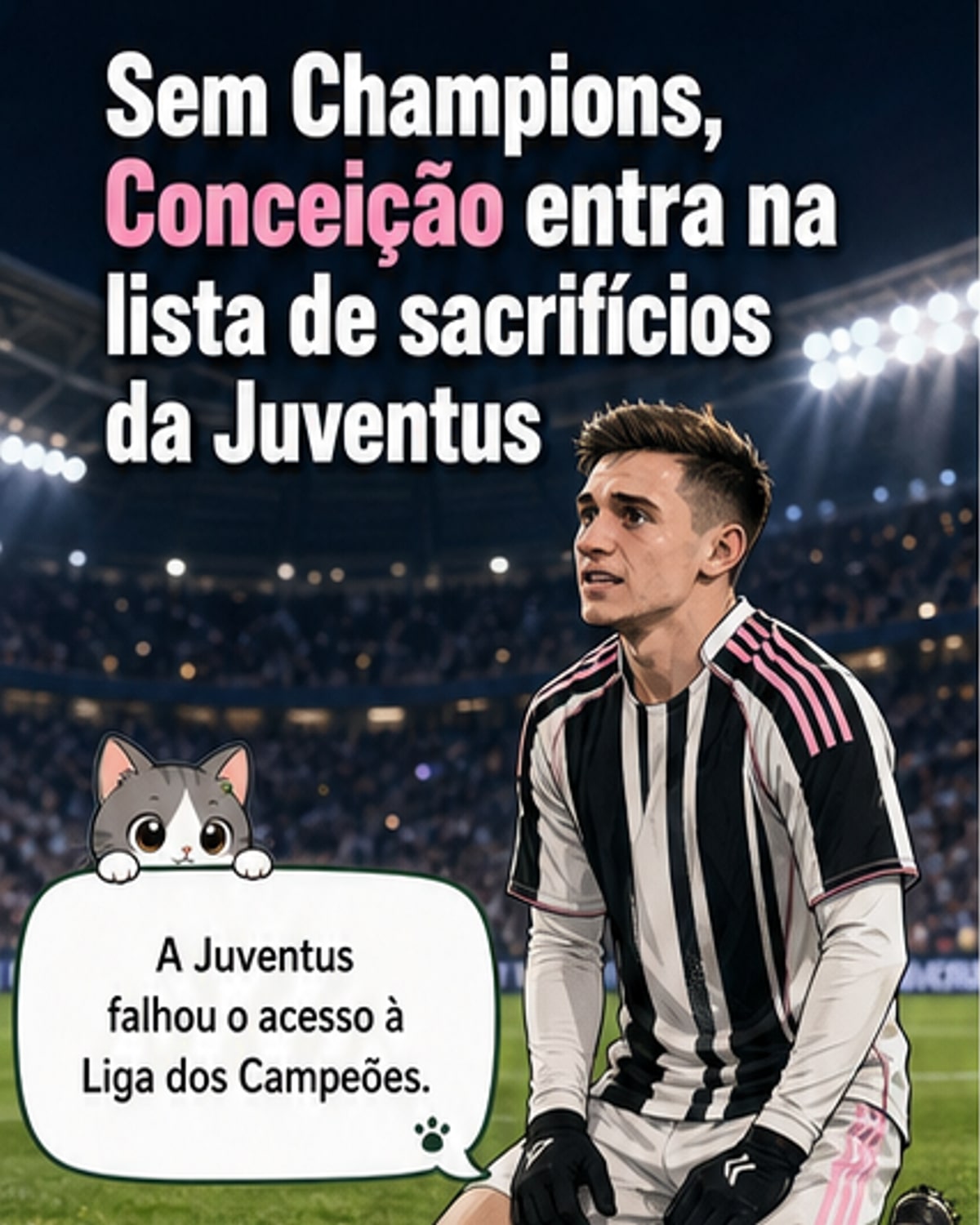 Juve pode vender Conceição por crise financeira