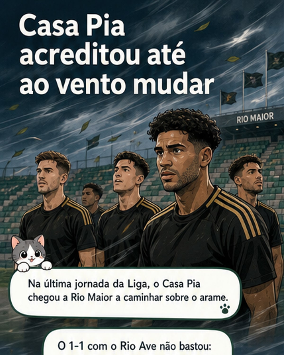O sonho acabou em empate