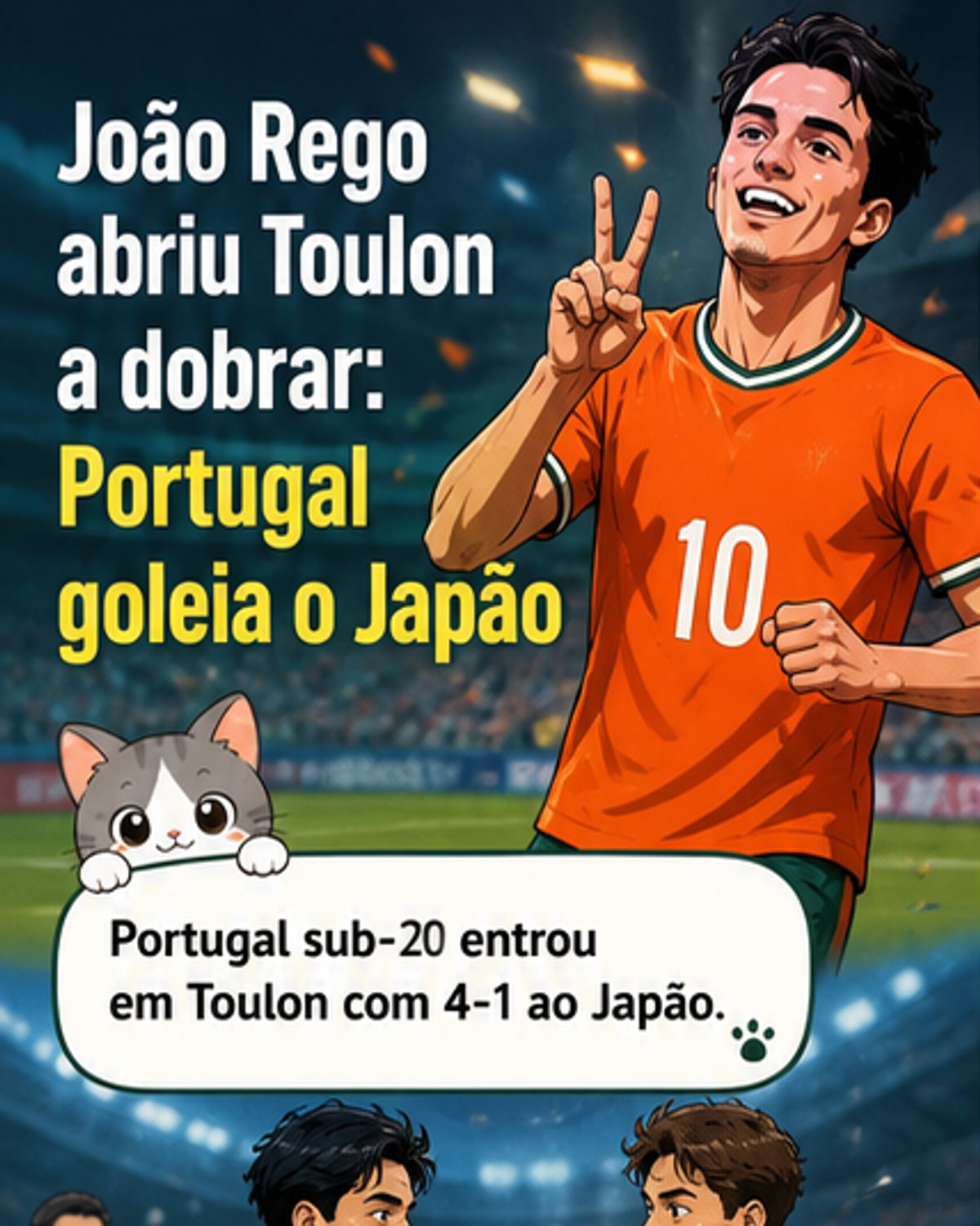 João Rego faz bis na estreia de Portugal