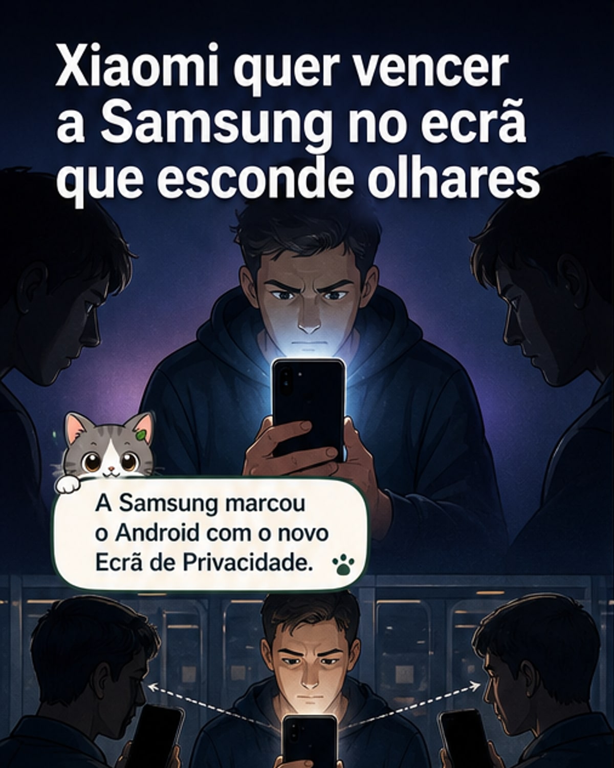 Xiaomi entra na corrida dos ecrãs privados