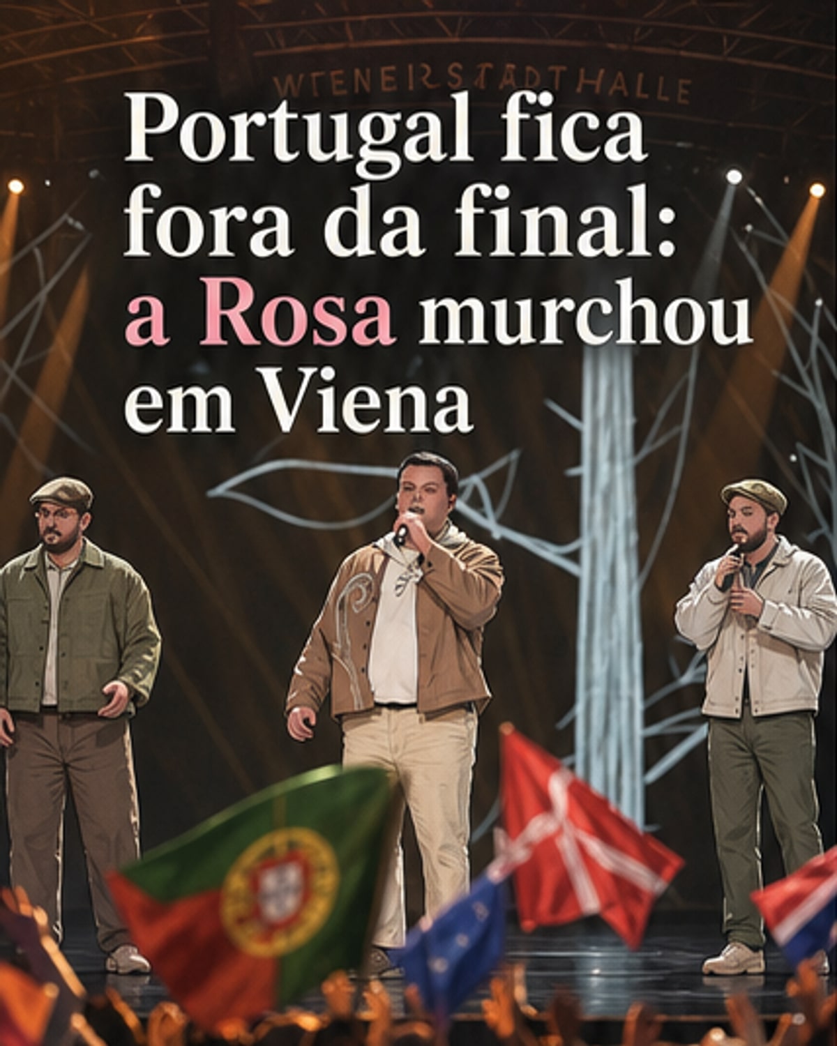 Portugal fora da final da Eurovisão 2026