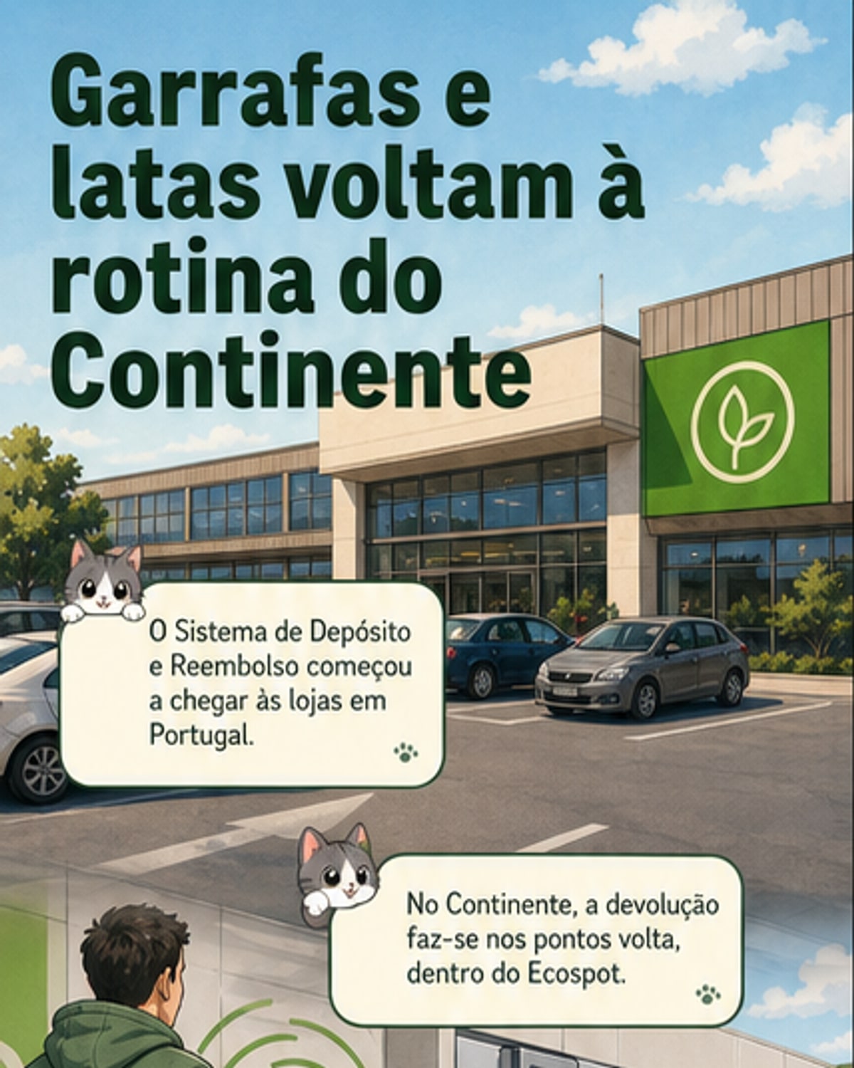 Como devolver embalagens no Continente com o SDR