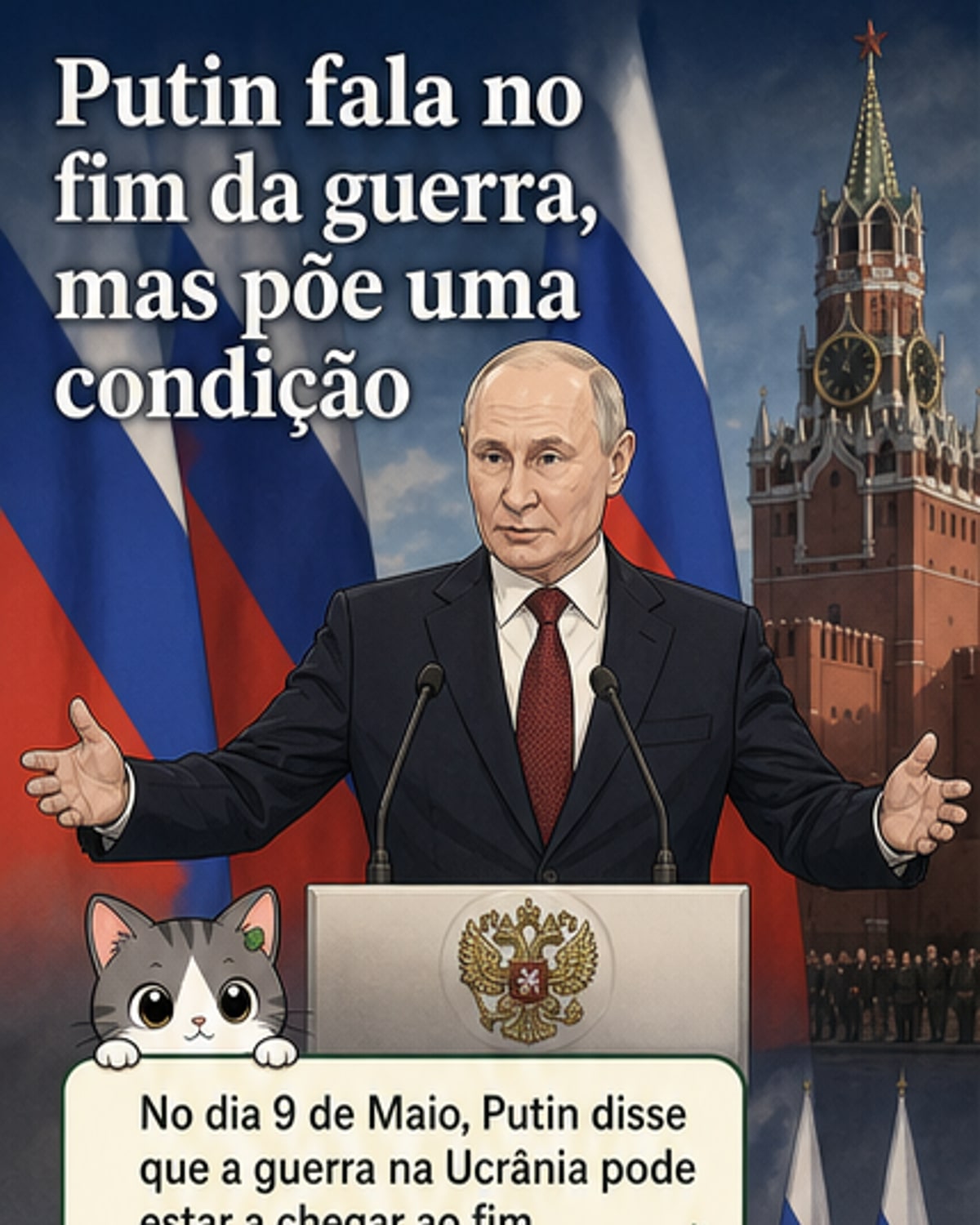 Putin vê fim da guerra na Ucrânia
