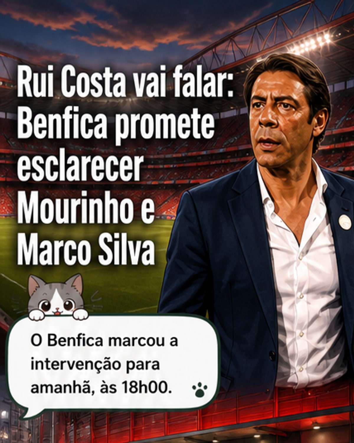 Rui Costa fala sobre Mourinho e Marco Silva