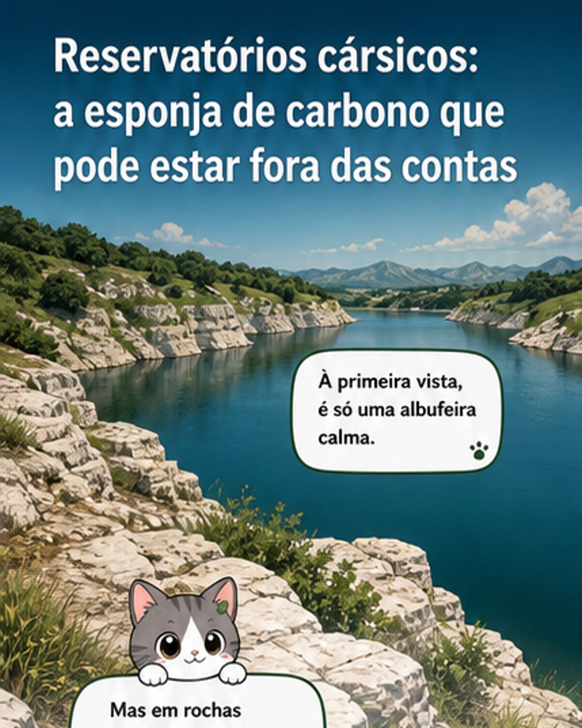 Reservatórios cársicos são esponjas de carbono