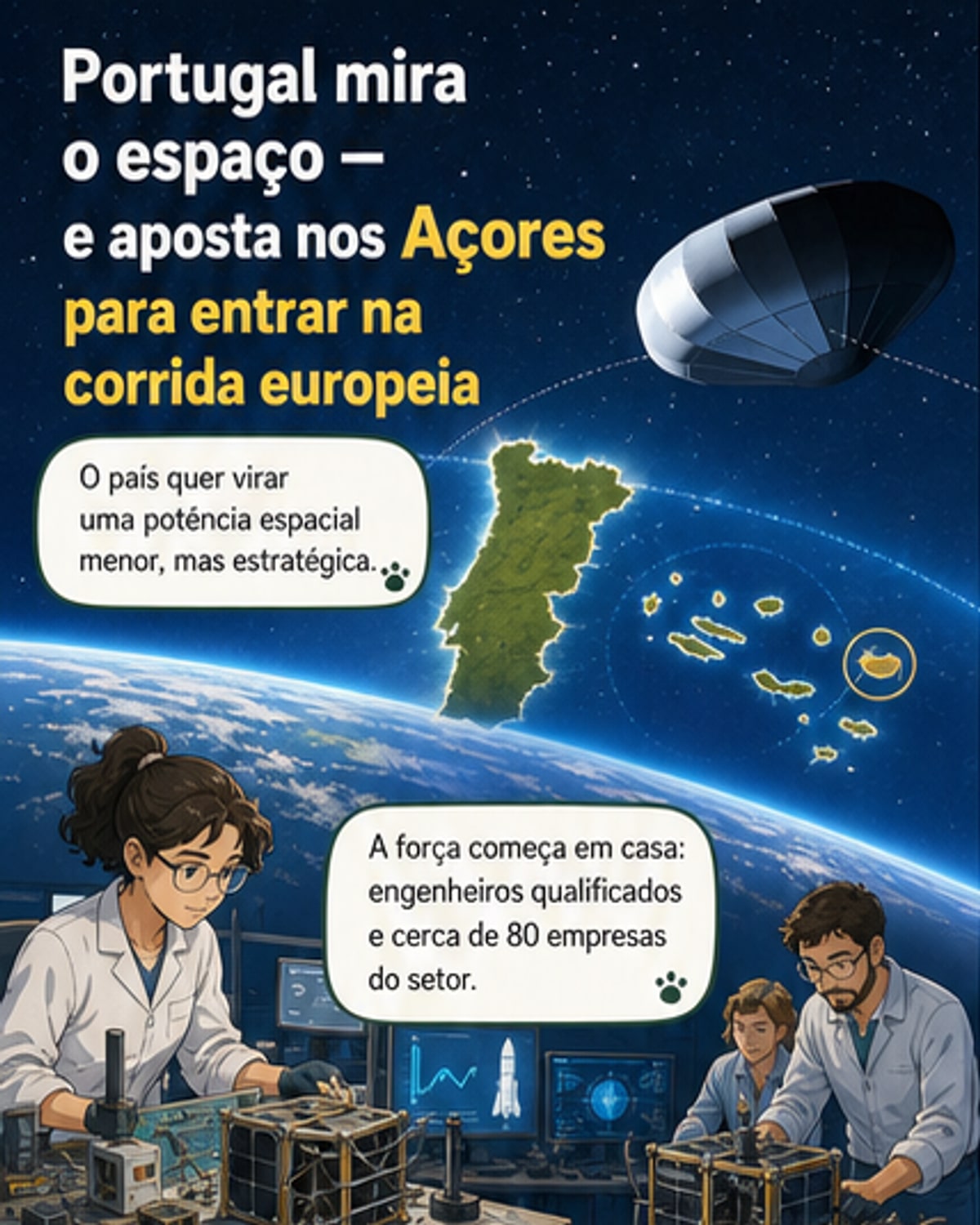 Portugal quer lugar no espaço