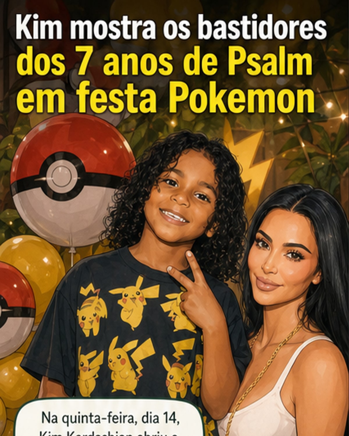 Festa Pokémon do filho de Kim