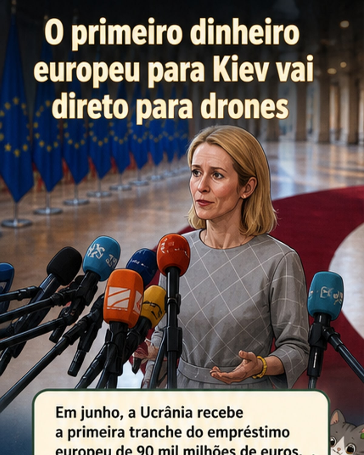 90 bi da UE para drones na Ucrânia