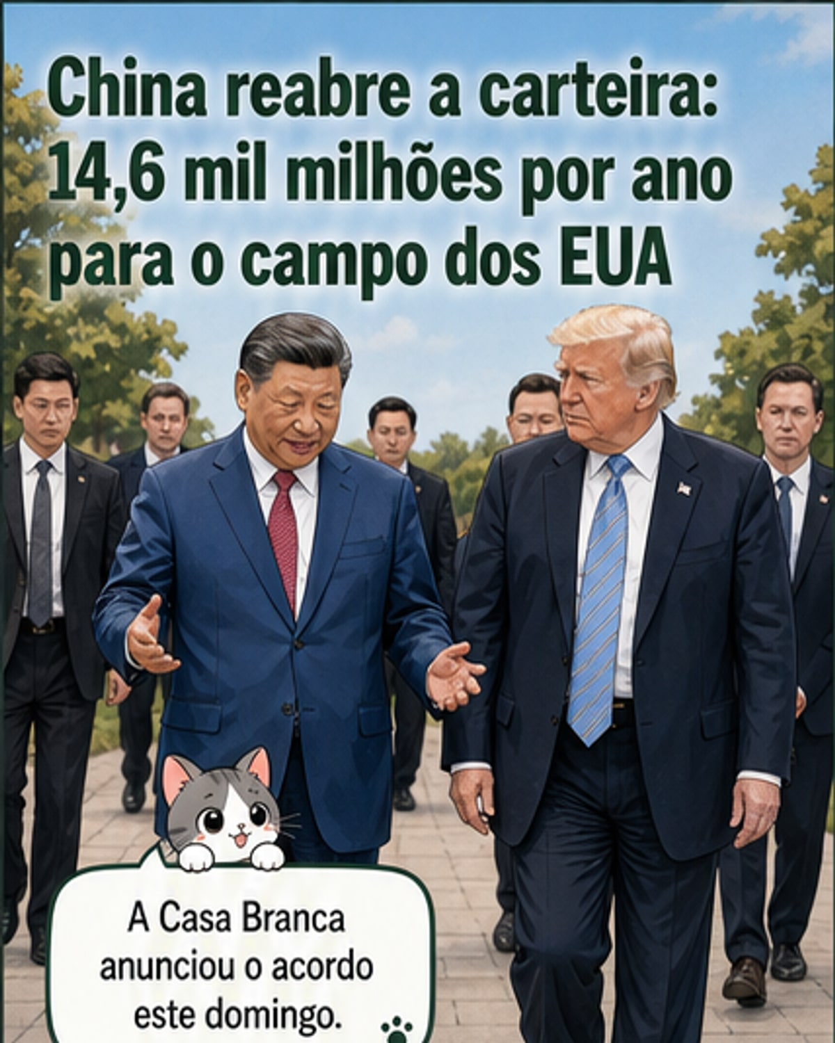China compra €14,6 bi em produtos agrícolas dos EUA