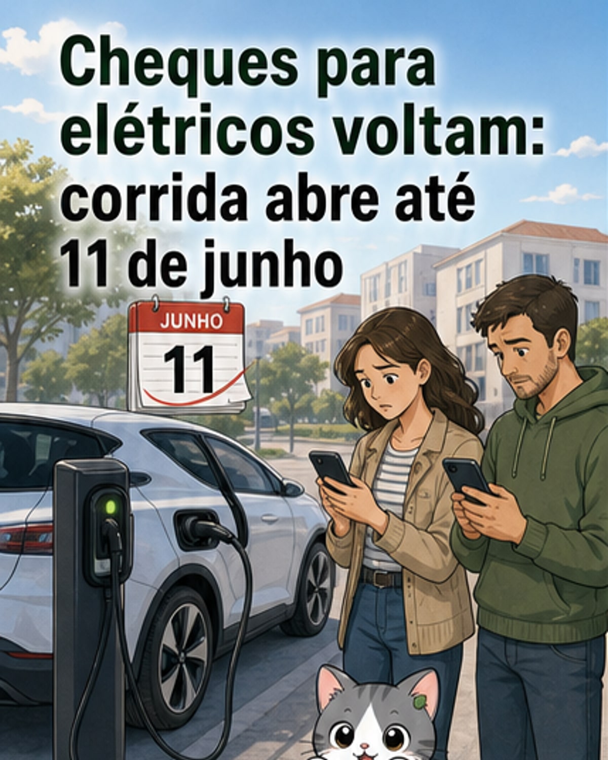 Portugal libera 10 mi para carros elétricos