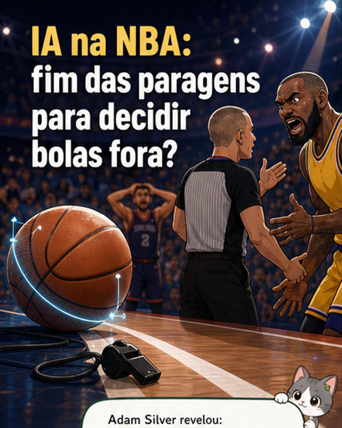 NBA adota IA para decisões de linha