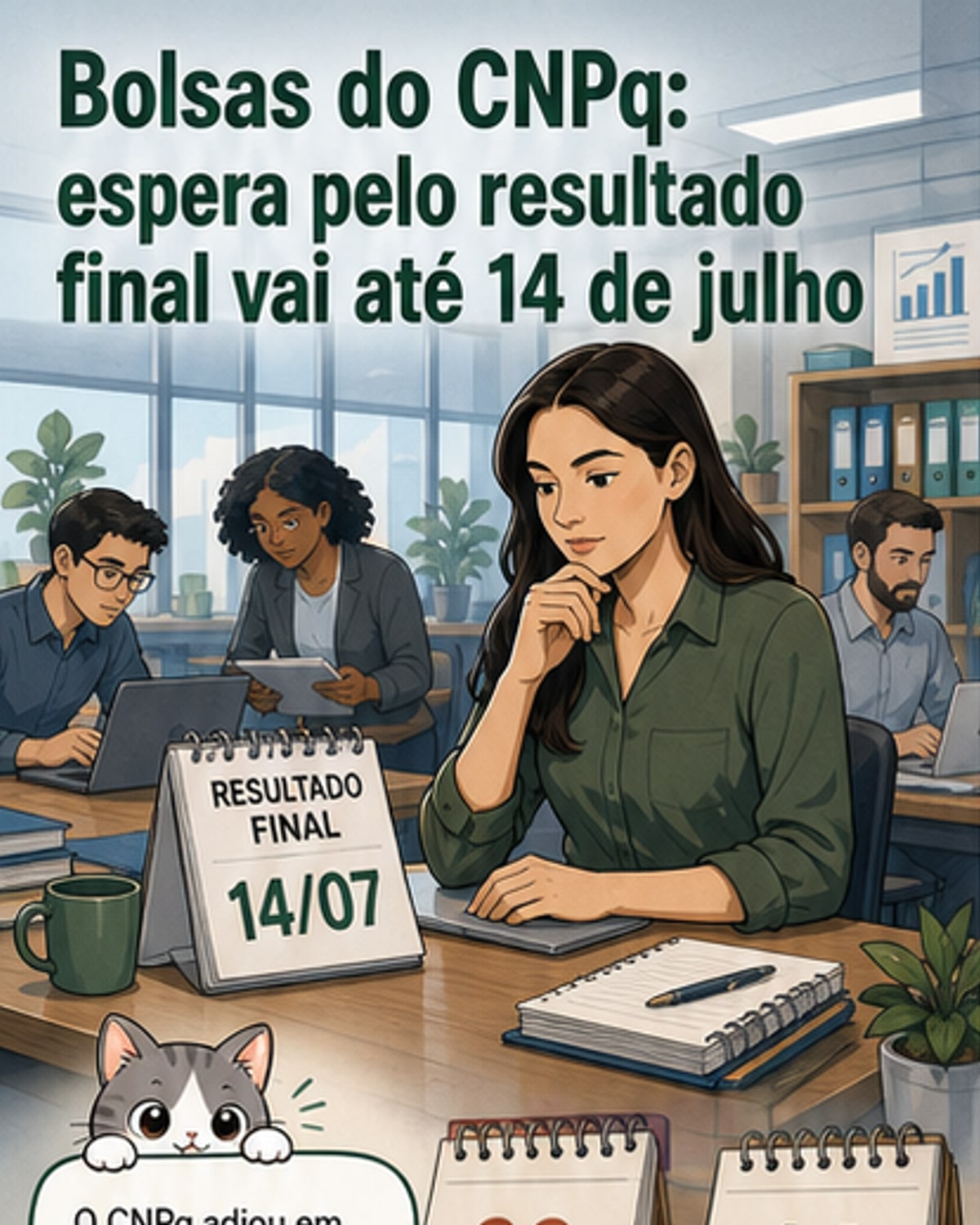 Resultado das bolsas de produtividade sai em julho