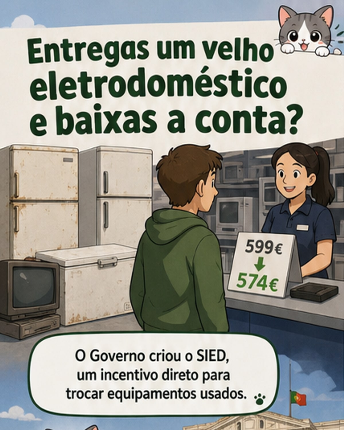Entregar eletrodomésticos usados dá desconto