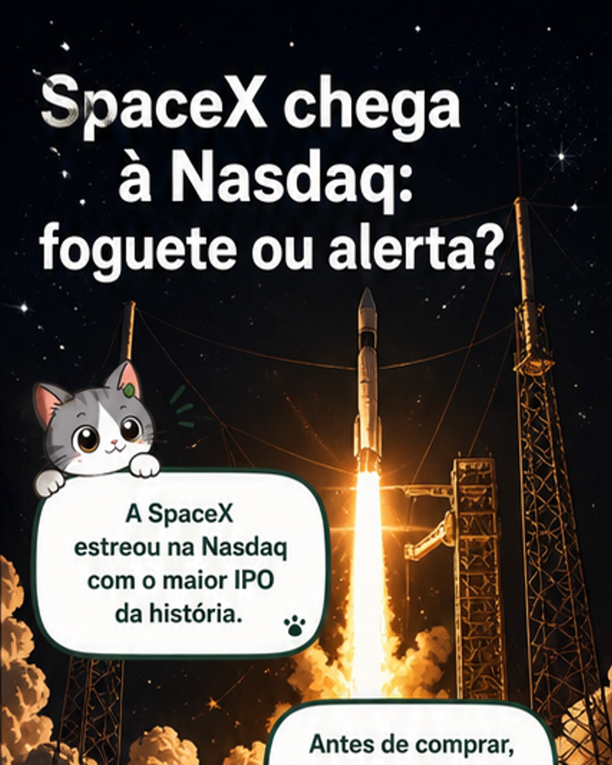 SpaceX estreia na Nasdaq com recorde