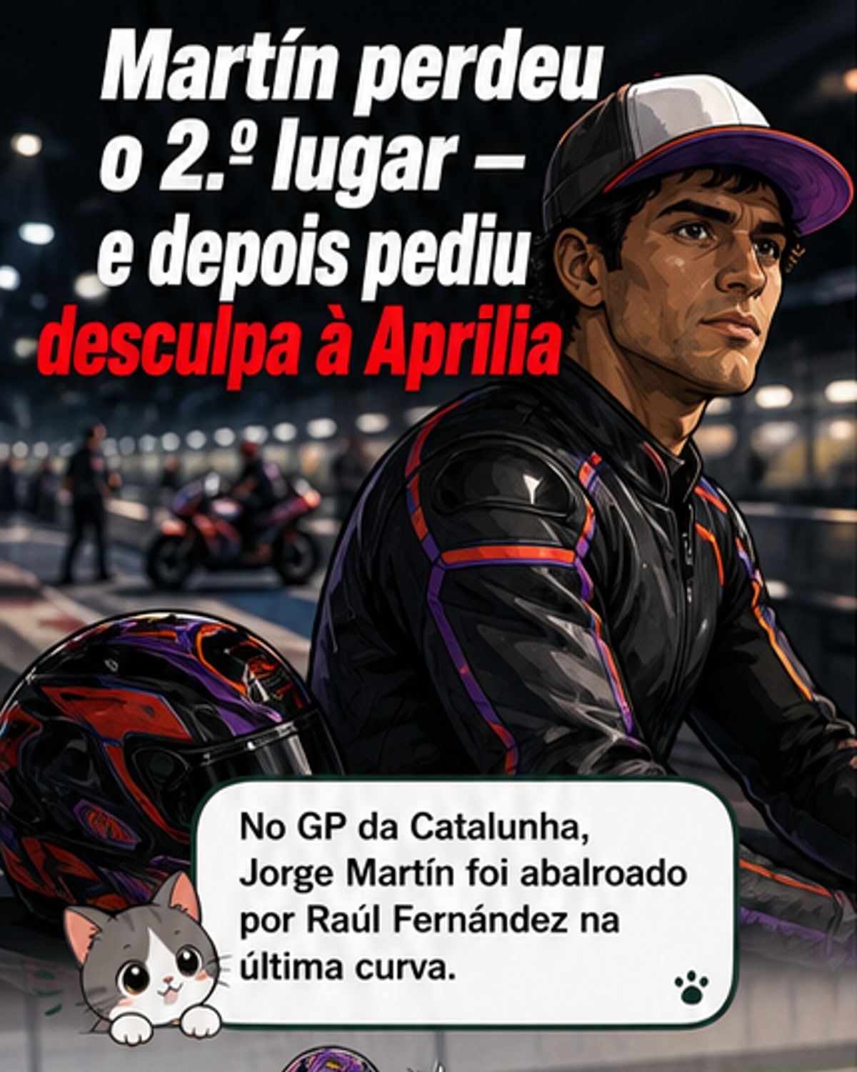 Jorge Martín pede desculpa após empurrar chefes