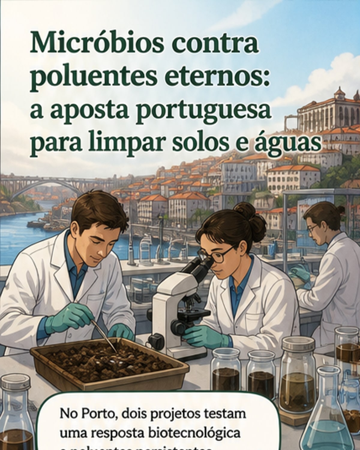 Biotecnologia limpa solos e águas