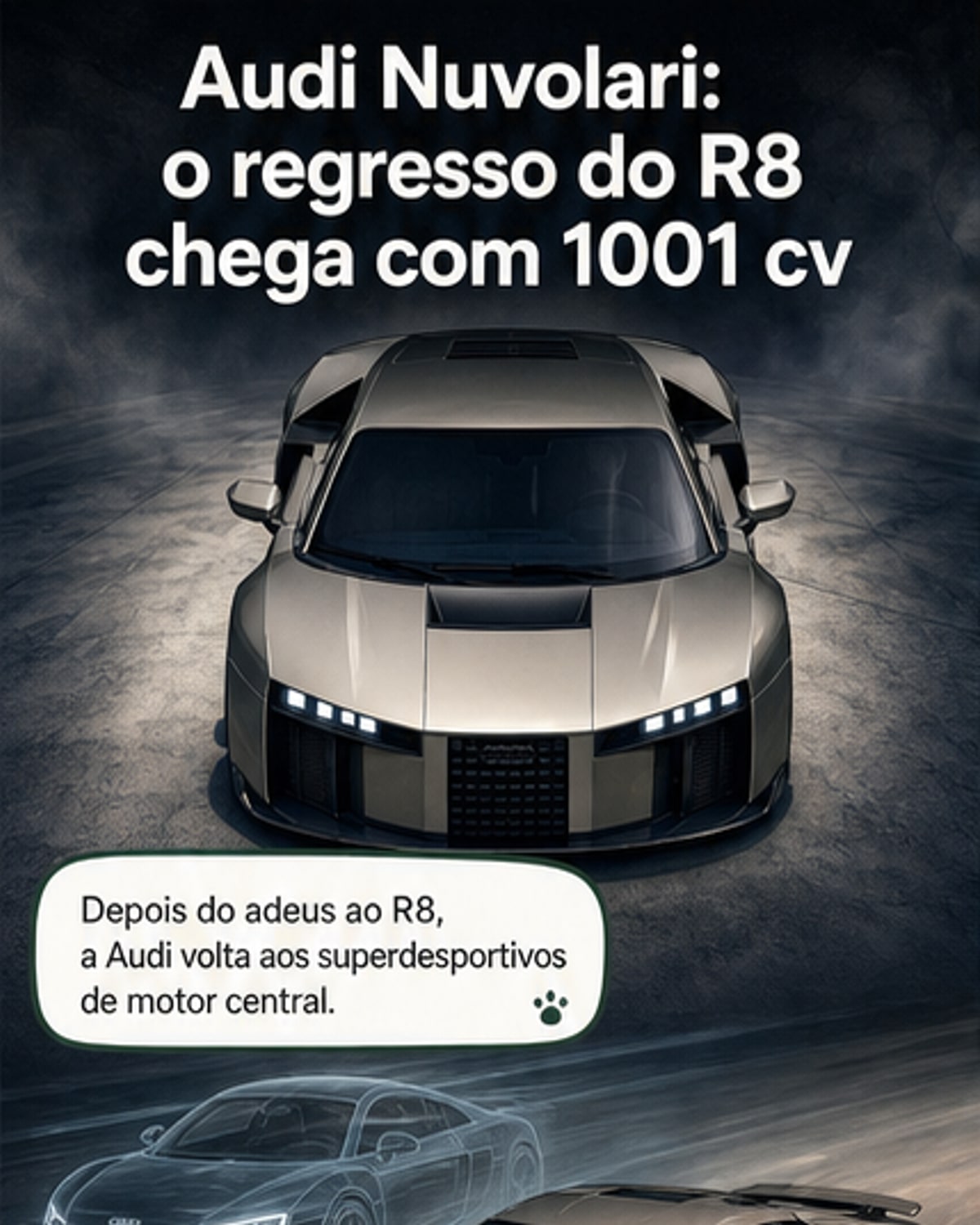 Audi revela supercarro Nuvolari com 1001 cv