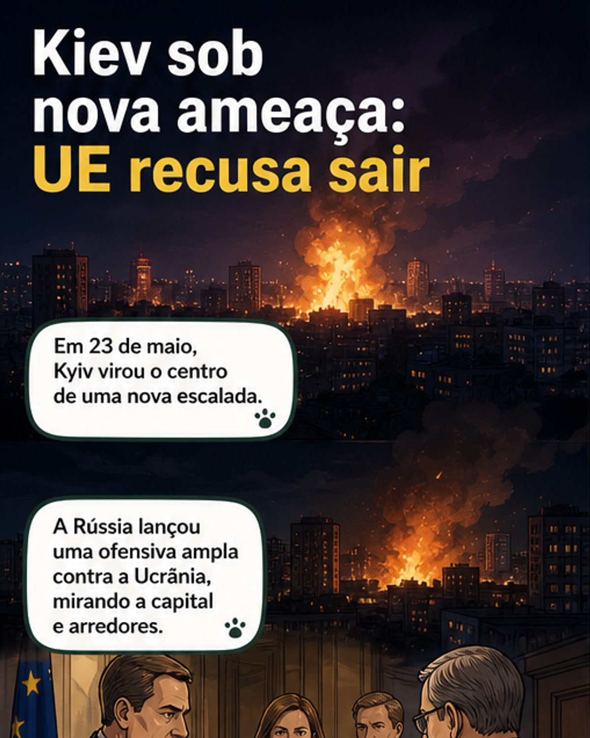 UE e EUA reagem a ameaças russas contra Kiev