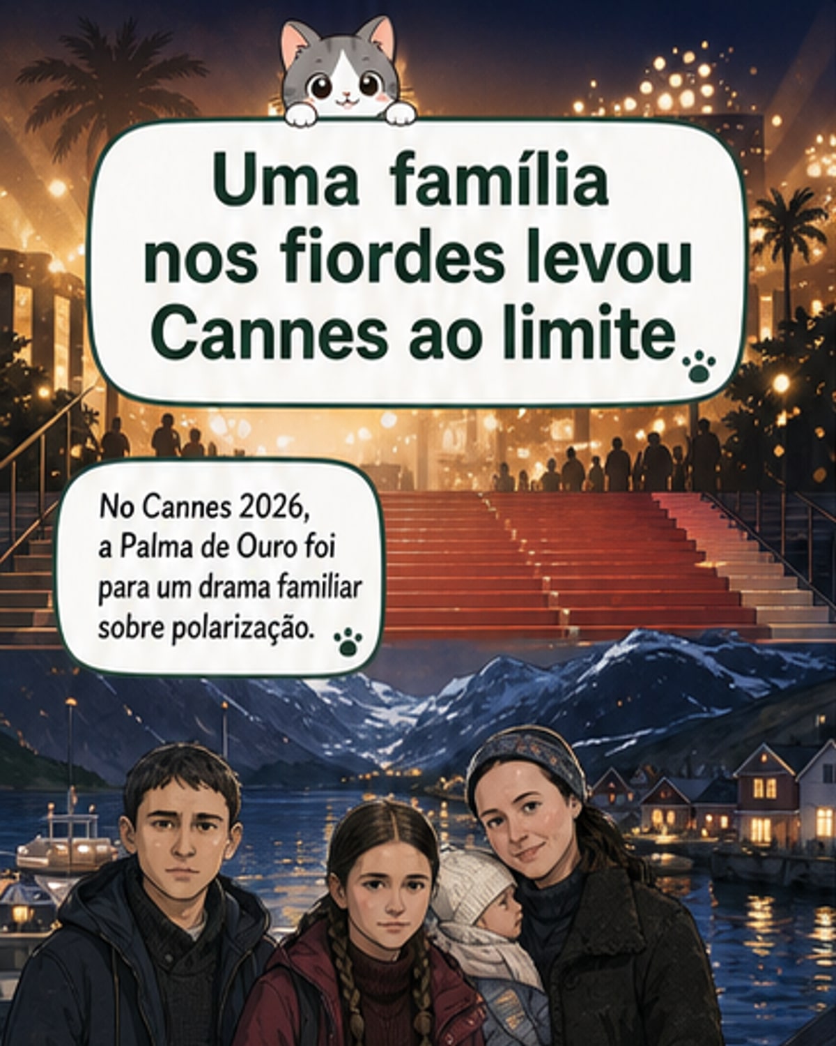 Drama familiar vence Palma de Ouro em Cannes