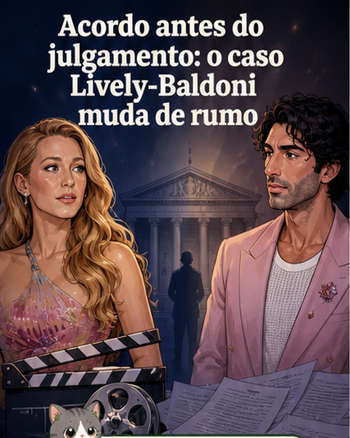 Blake Lively e Baldoni fecham acordo antes do julgamento