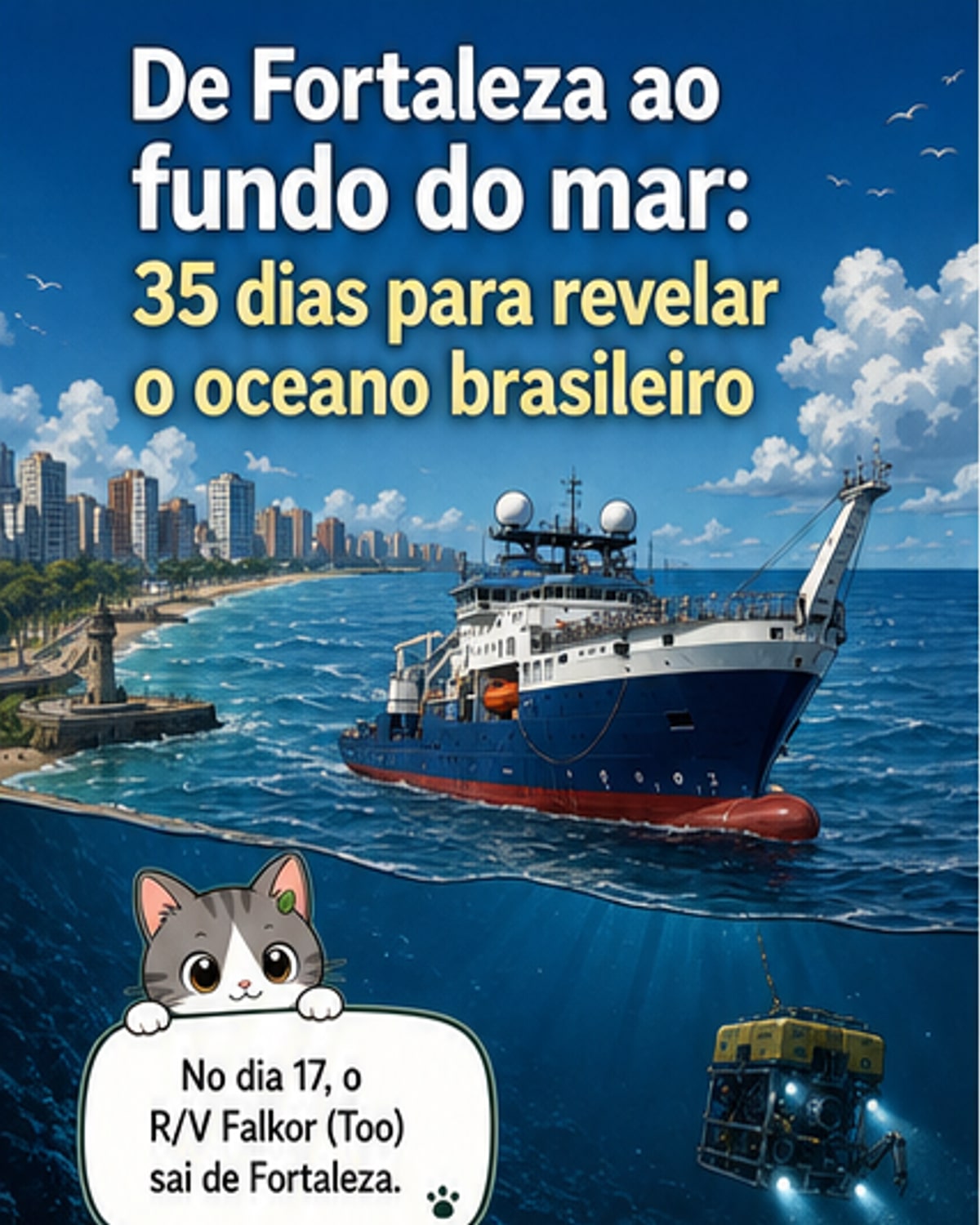 Robô de 2 toneladas desce 6,5 km no oceano