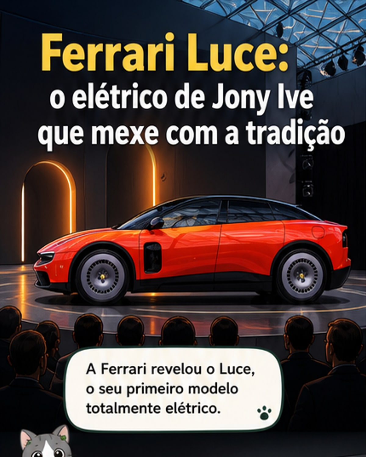 Ferrari revela Luce, seu 1º elétrico