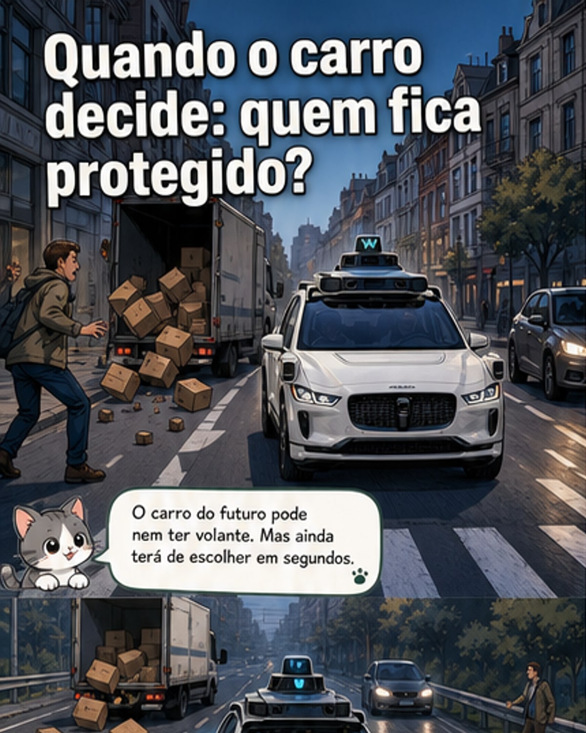 O carro autónomo deve proteger quem?