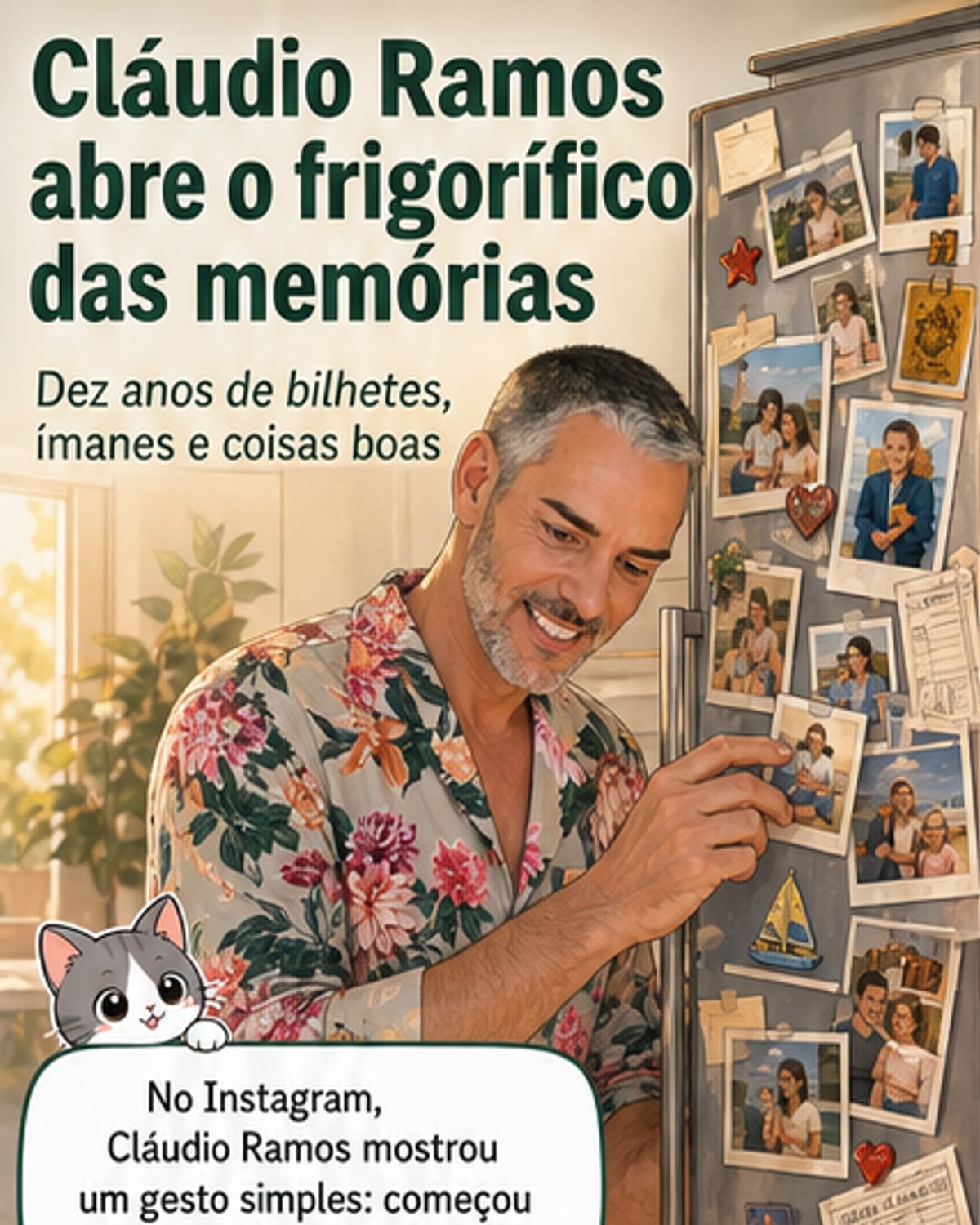 Cláudio Ramos mostra memórias da filha