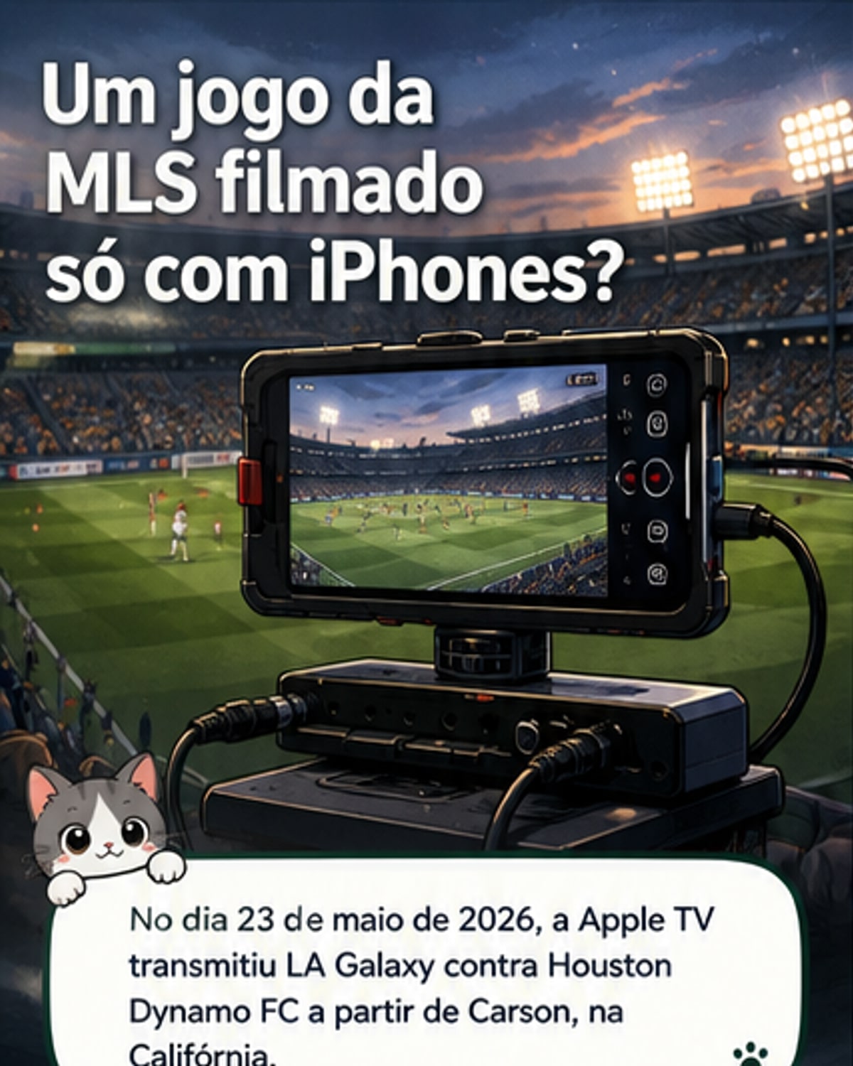 Primeiro jogo profissional filmado só com iPhones