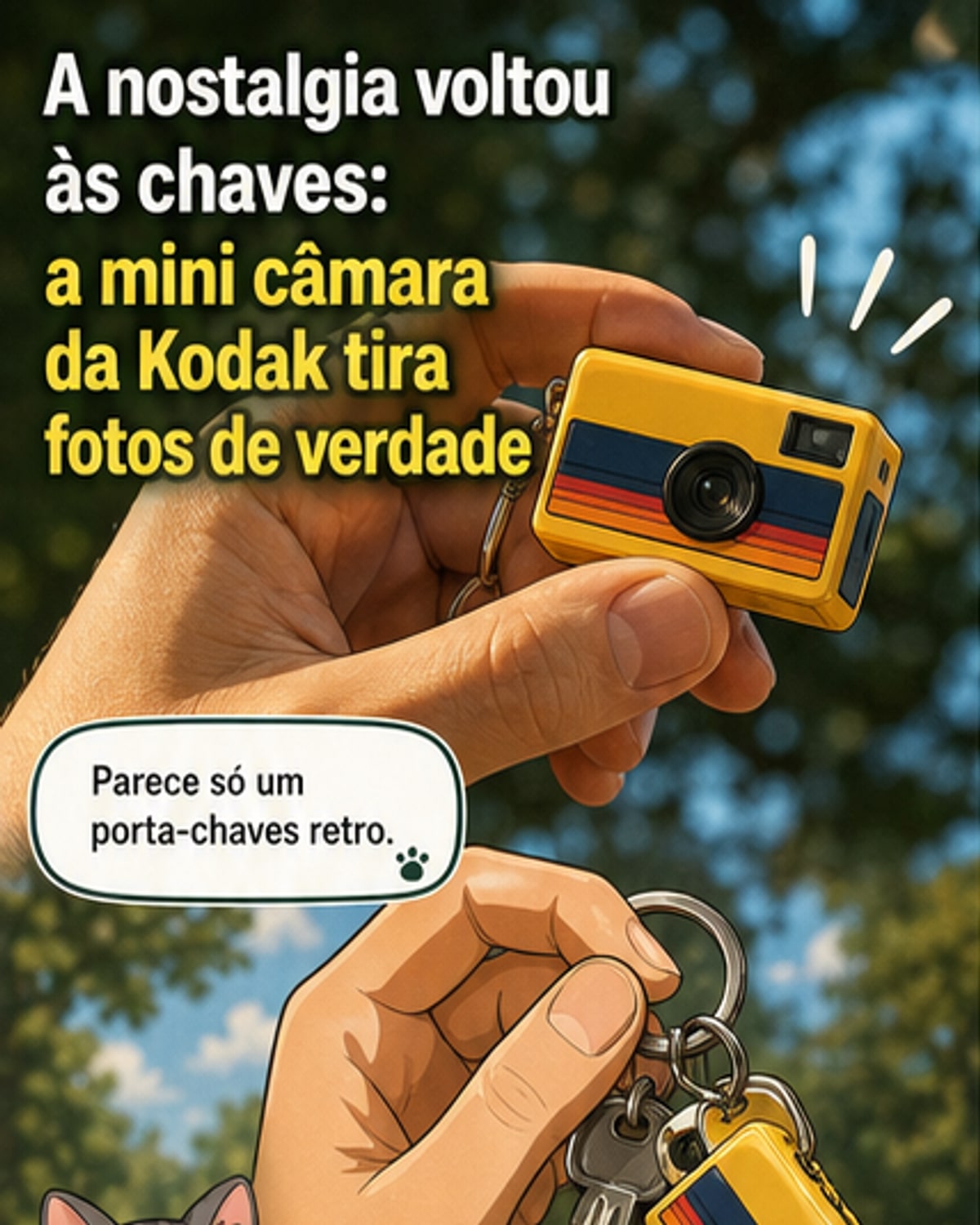 Kodak lança câmara digital escondida em chaveiro