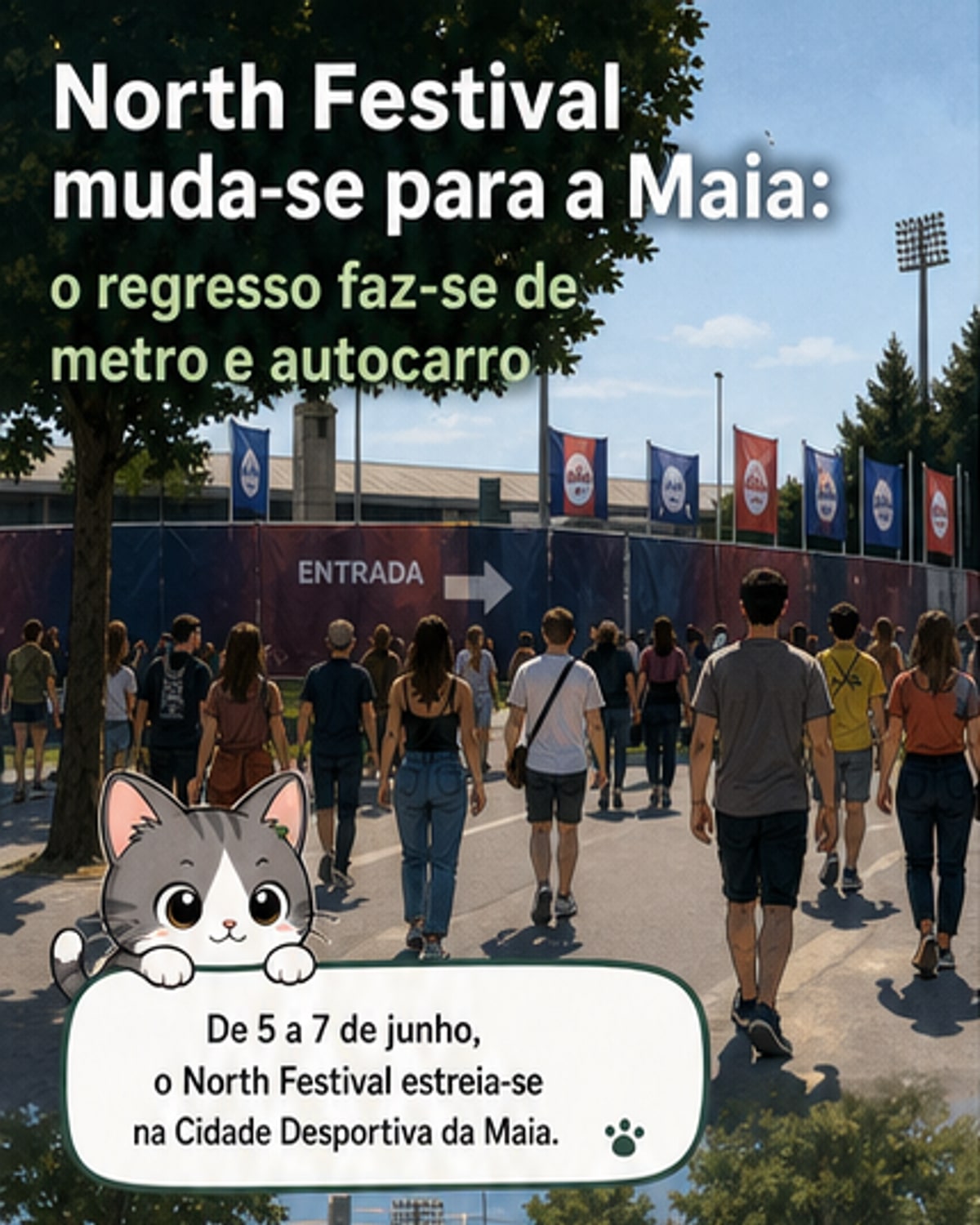 Transportes reforçados para o North Festival