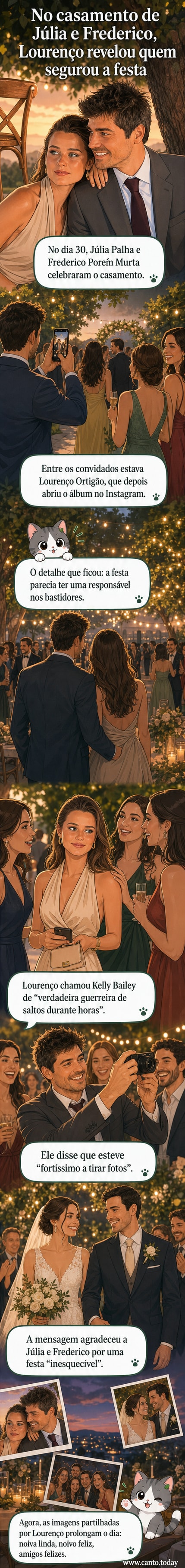 Fotografia de grupo no casamento de Júlia Palha e Frederico, com Lourenço Ortigão e Kelly Bailey entre os convidados sorridentes.