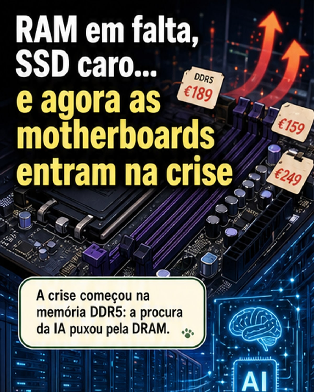 Motherboards entram na crise de hardware
