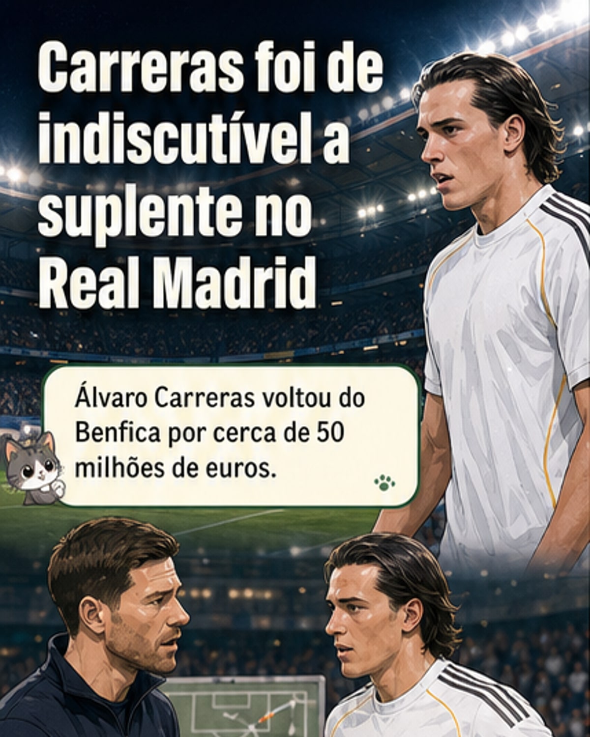 Jogador do Benfica cai em desgraça no Real