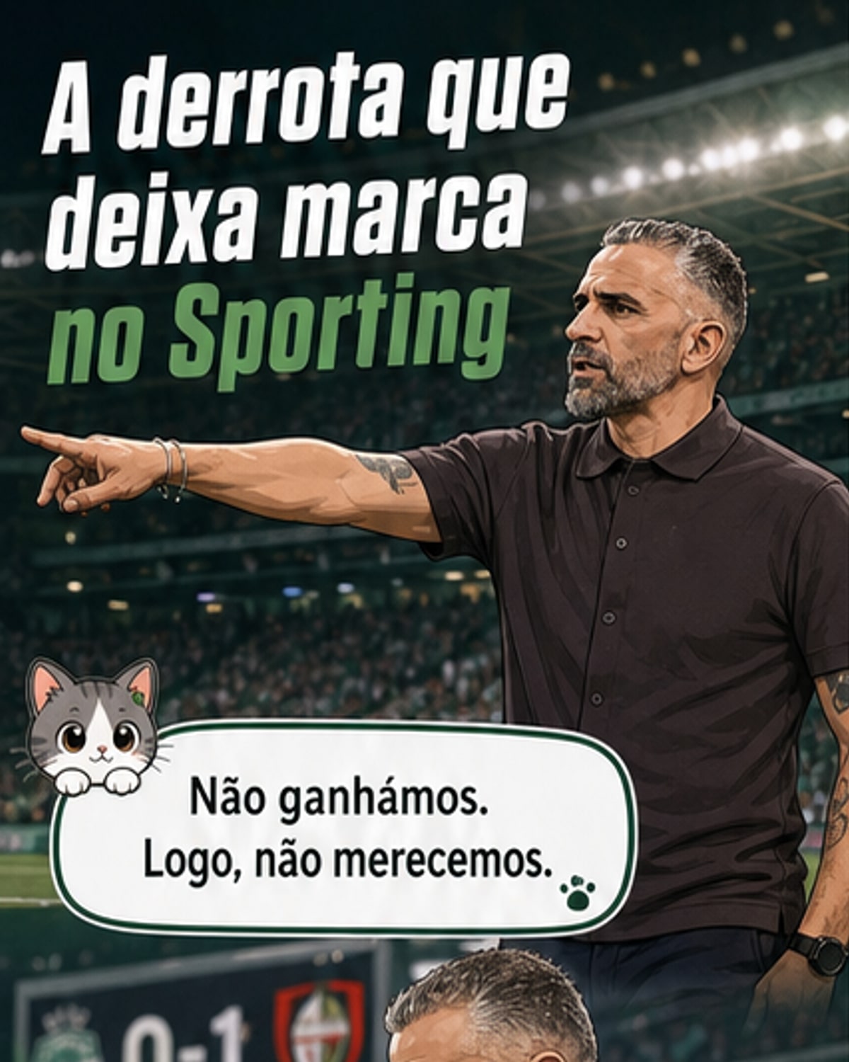 Sporting falha título: o que Rui Borges disse