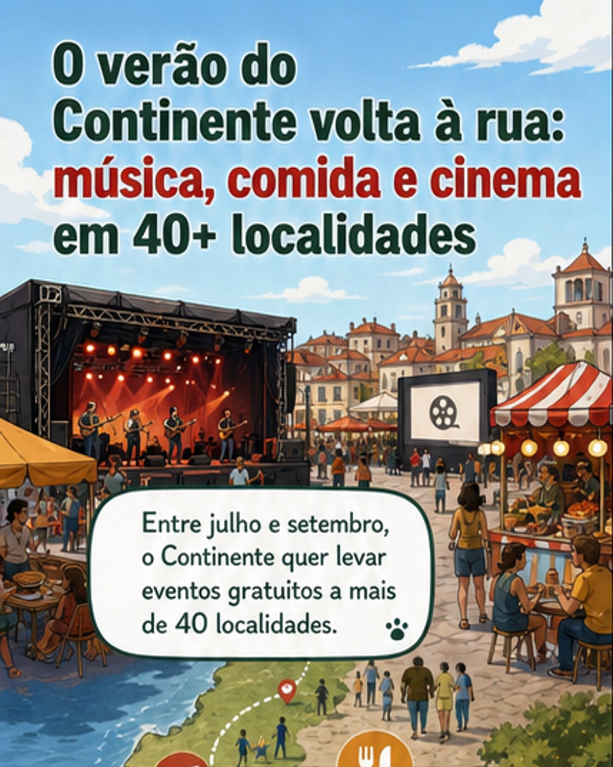 Continente leva verão a todo o país