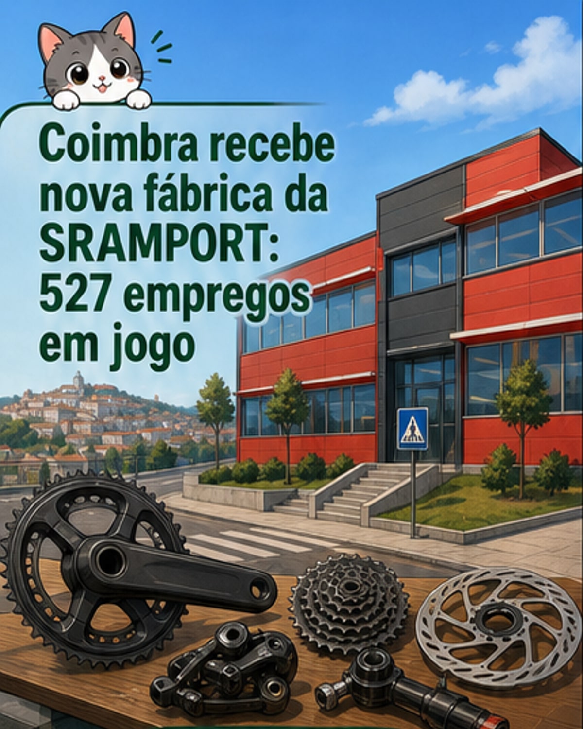 Fábrica de bicicletas traz 527 postos a Coimbra
