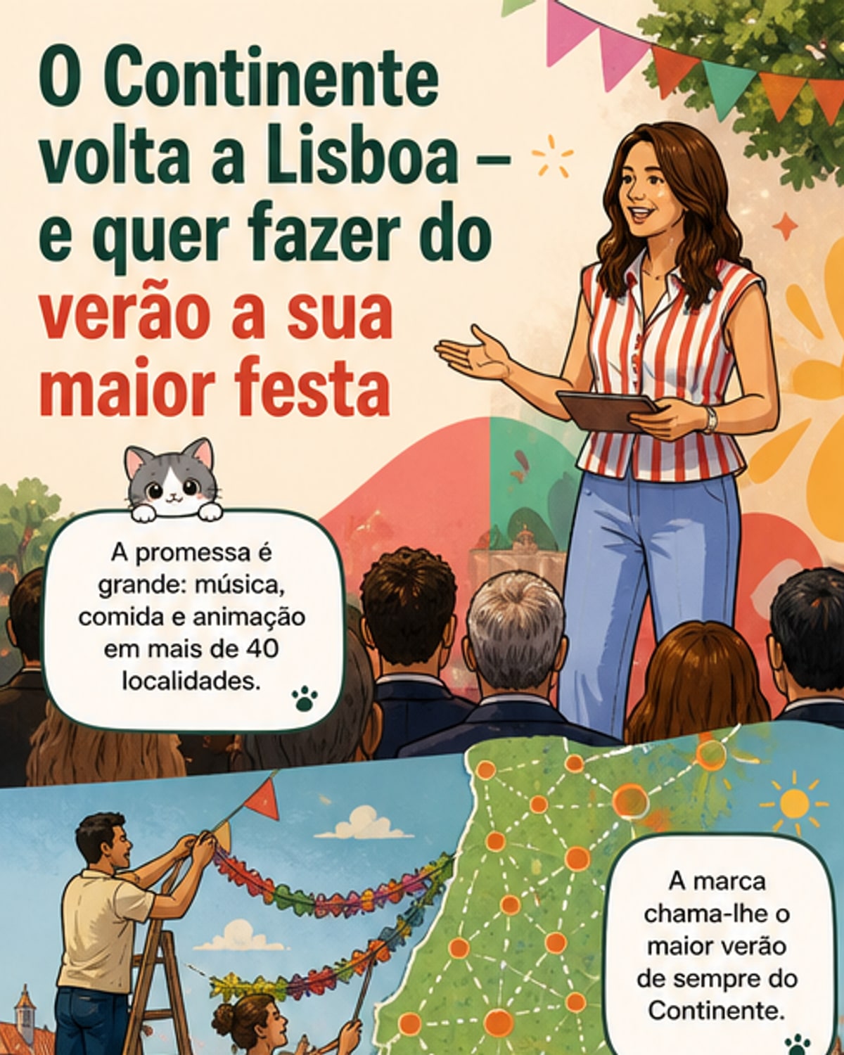 Continente volta a Lisboa após 10 anos