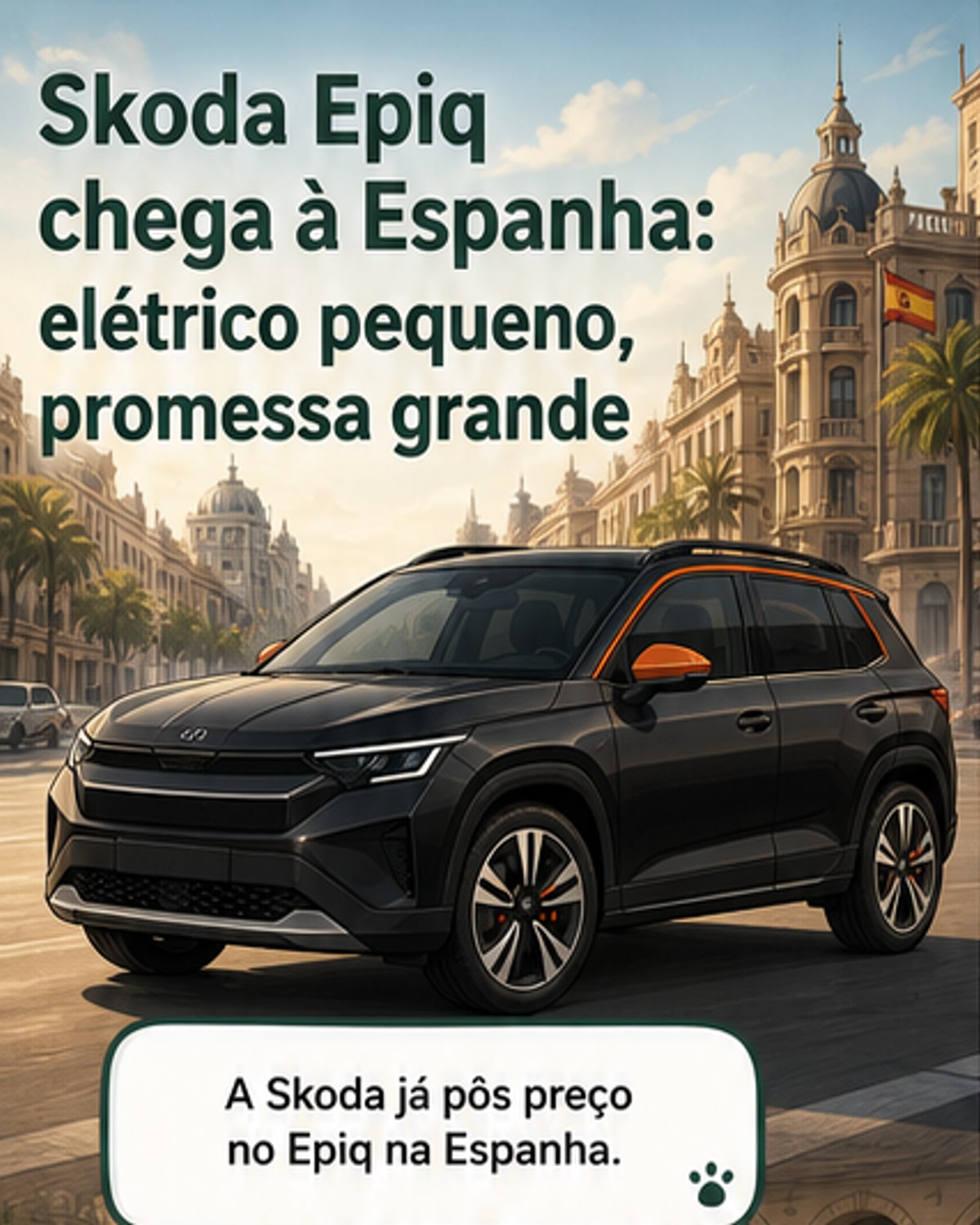 Skoda lança Epiq por €22,8 mil na Espanha