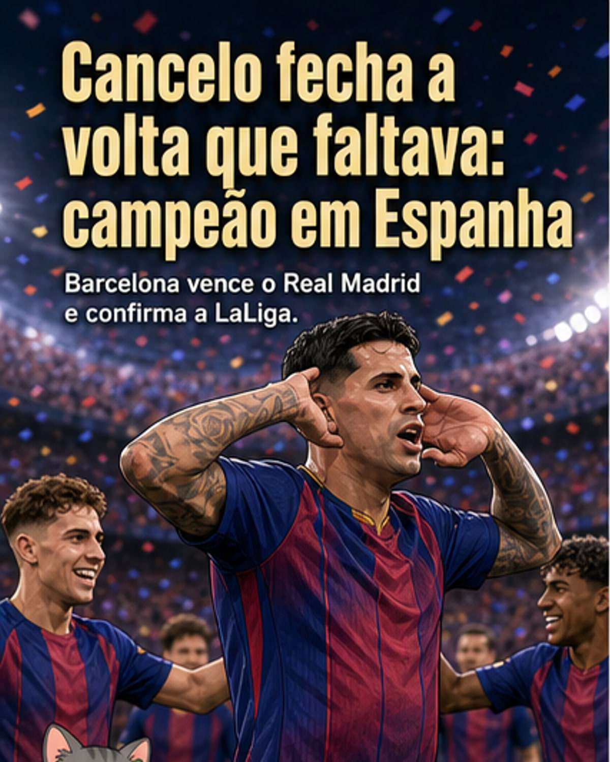 Cancelo conquista LaLiga e faz história