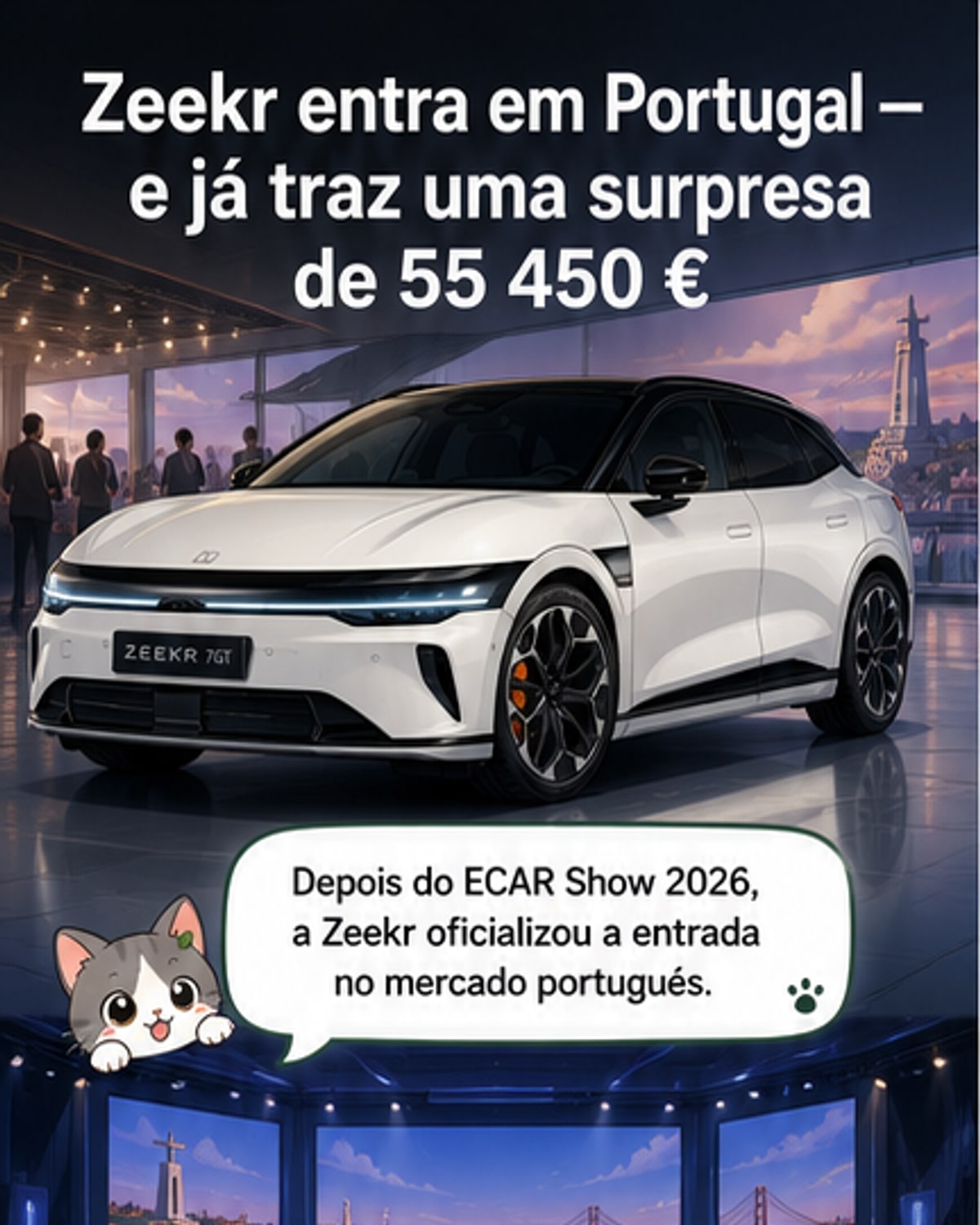 Zeekr chega a Portugal com elétricos a partir de 37 mil €