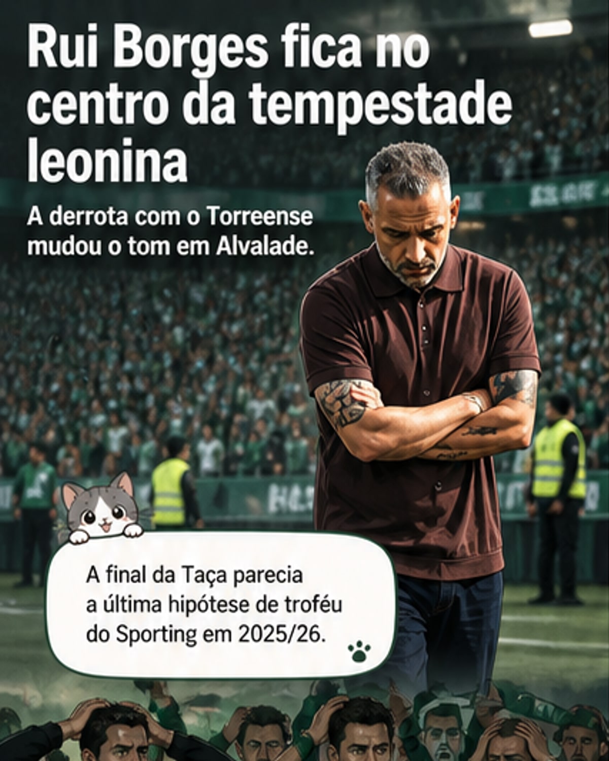 Sporting: Rui Borges assume culpa